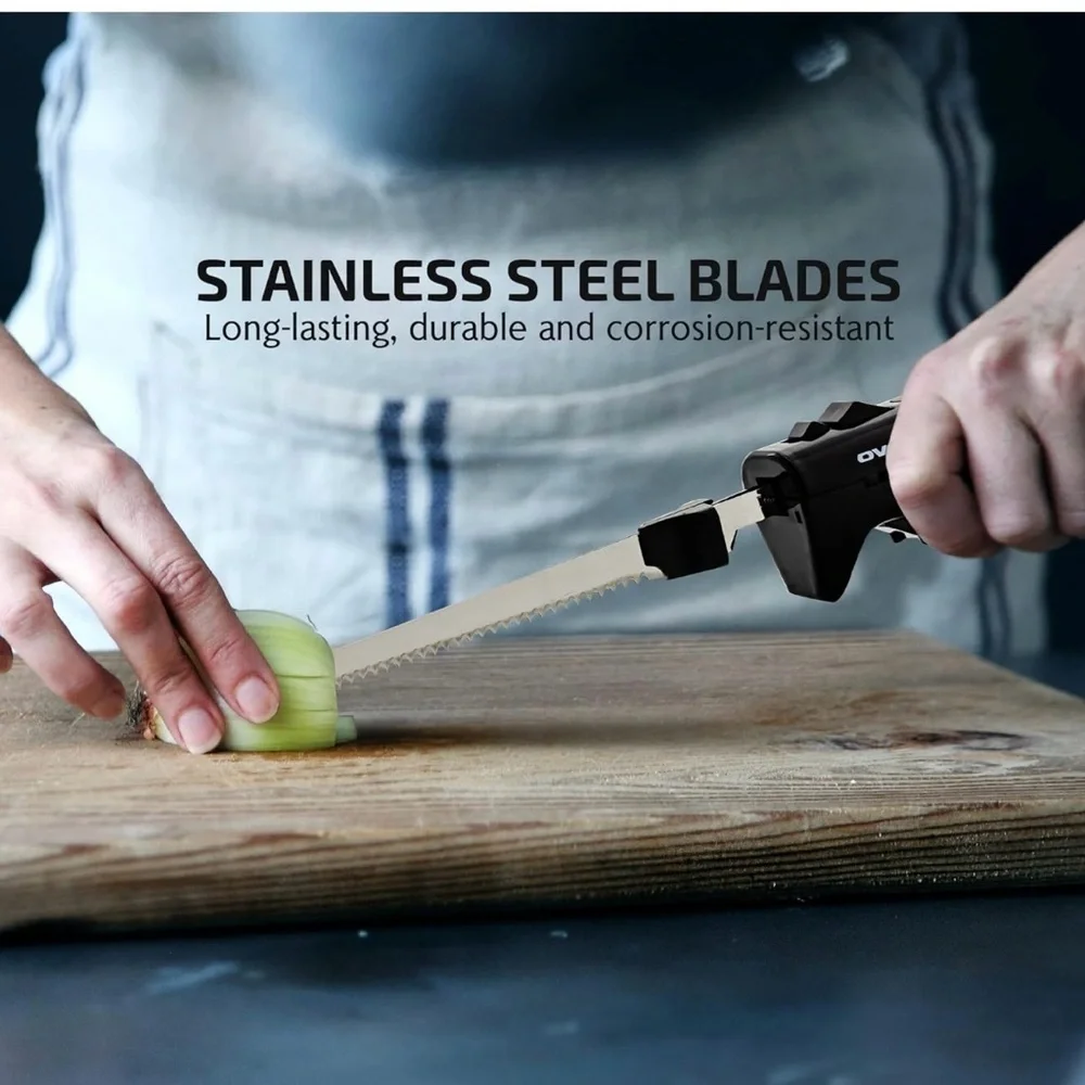 New in Box - Ovente Easy Slice Automatic Electric Knife with Stainless Steel